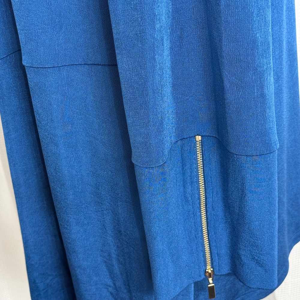 Chico's Travelers Women's Long Sleeve Open Front Draped Cardigan - Picture 3 of 8